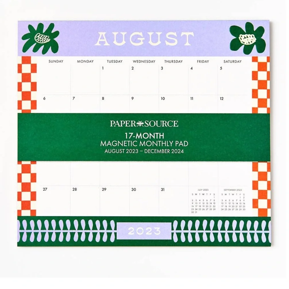 Paper Source 2023-2024 Groovy Graphics Magnetic Calendar